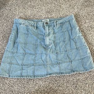 Denim mini skirt